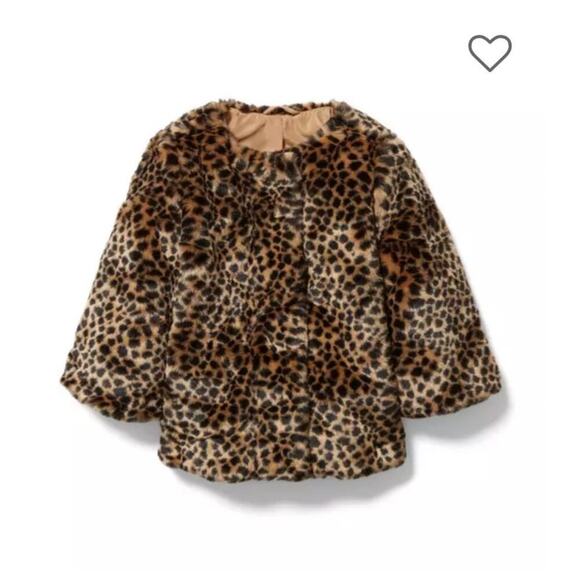 Janie and Jack Leopard Faux Fur Coat